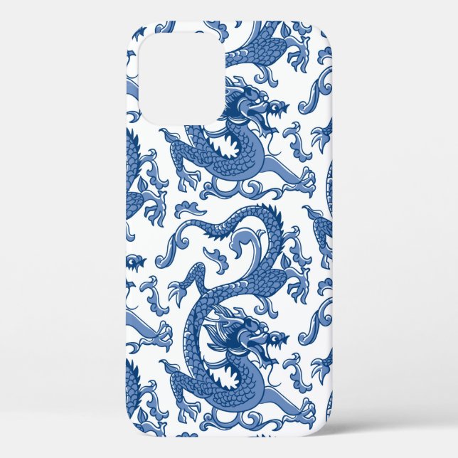 Blue and White Chinoiserie Dragon  Case-Mate iPhone Case (Back)
