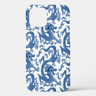 Blue and White Chinoiserie Dragon  iPhone 12 Pro Case