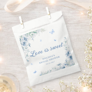 Blue and White Chinoiserie Elegant Bridal Shower Favour Bags