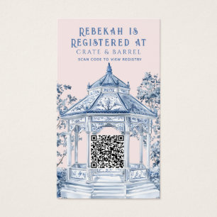 Blue and White Chinoiserie Gazebo   Gift Registry