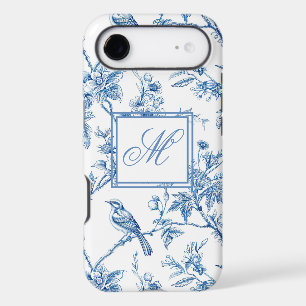 Blue and White Chinoiserie Monogram 