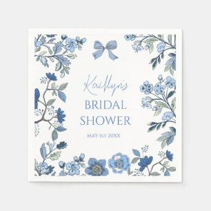 Blue and White Chinoiserie Napkin