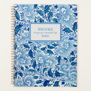 Blue and White Chinoiserie Planner