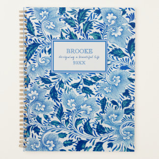 Blue and White Chinoiserie Planner