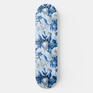 Blue and White Chinoserie Series Design 3 Skateboard