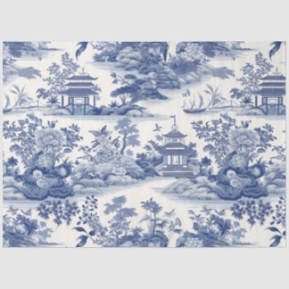 Blue and White Chinoserie Series Design 5 Tissue Paper