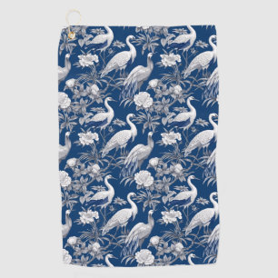 Blue and White Chinoserie Series Design 7 Golf Towel