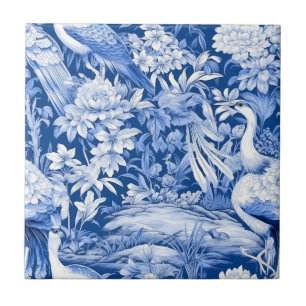 Blue and White Chinoserie Series Design 8 Tile