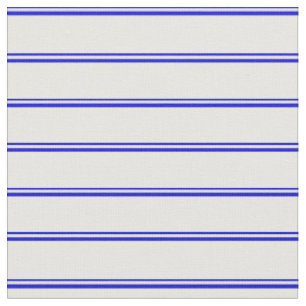 Blue and White Coloured Stripes Fabric