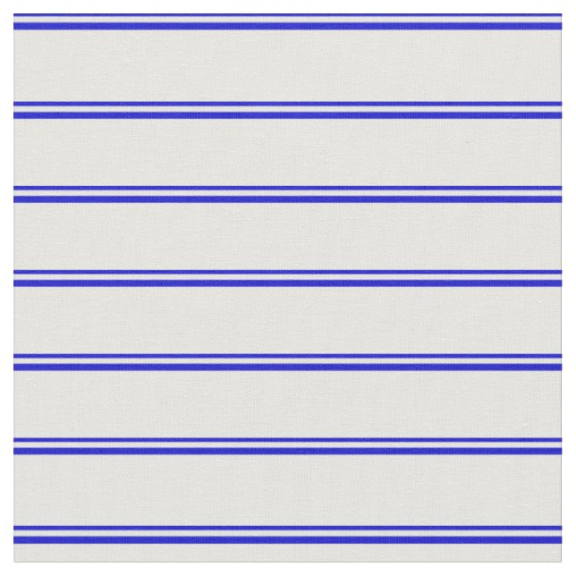 Blue and White Coloured Stripes Fabric (Close Up)