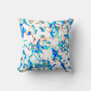 Blue and White Cushion