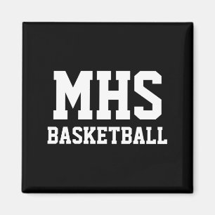 Blue And White Custom Basketball Team Spirit T Shi Magnet