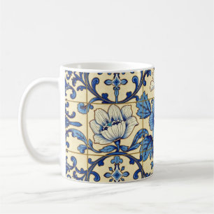 Blue And White Decorative Tile Coffee Mug