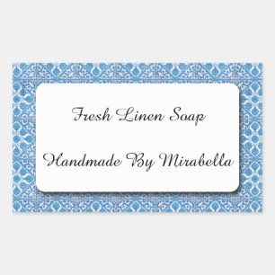 Blue and White Delft Cornflower Custom Sticker