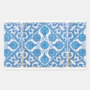 Blue and White Delft Cornflower Sticker