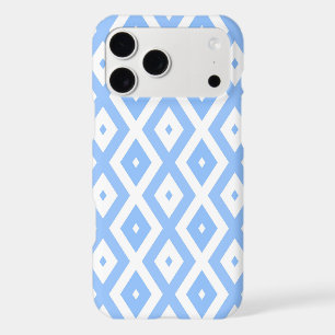 Blue and white diamond pattern