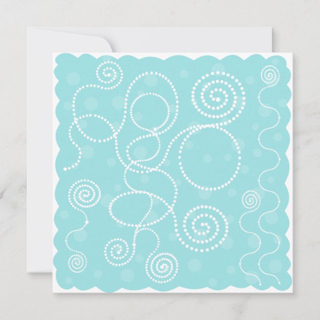 Blue and White Dots and Swirls (Front)