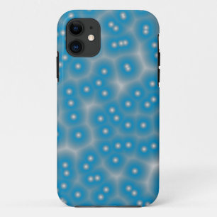 blue and white dots texture iPhone 11 case