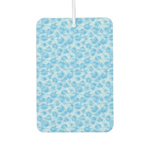 Blue and white faux fur effect car air freshener