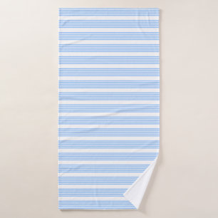 Blue and white five stripes pattern bath towel