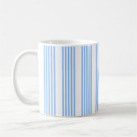 Blue and white five stripes pattern