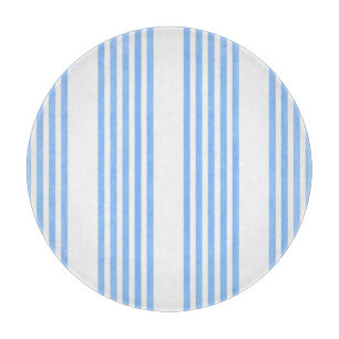 Blue and white five stripes pattern cutting board