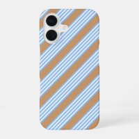 Blue and white five stripes pattern with tan