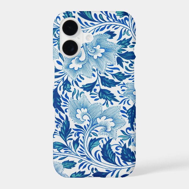 Blue and White Floral Pattern (Back)
