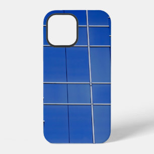 Blue and white floral textile iPhone 12 case