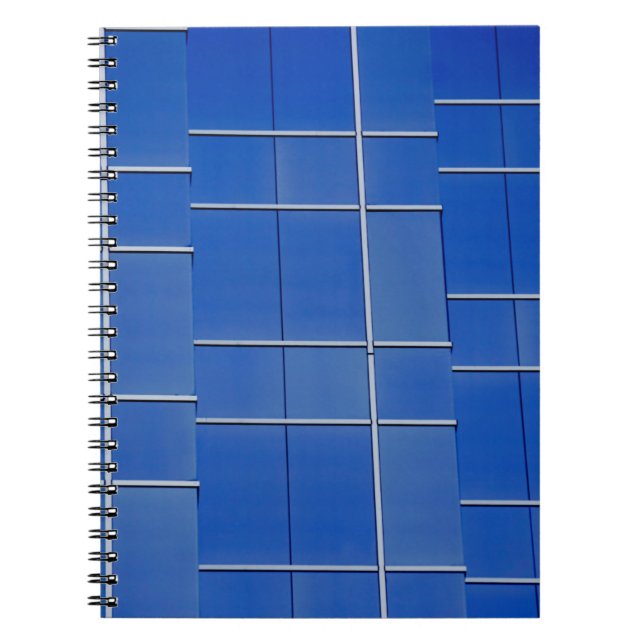 Blue and white glass windows notebook (Front)