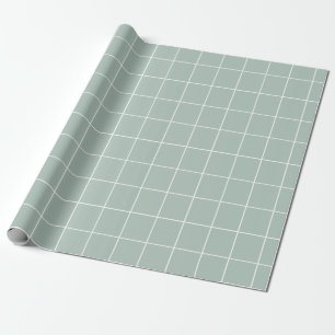 Blue and White Grid Wrapping Paper
