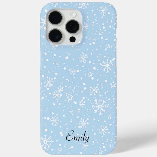 Blue And White Holiday Case-Mate iPhone Case (Back)