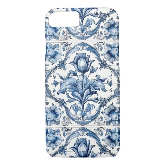 Blue and White Holland Pottery Tile  Case-Mate iPhone Case (Back)