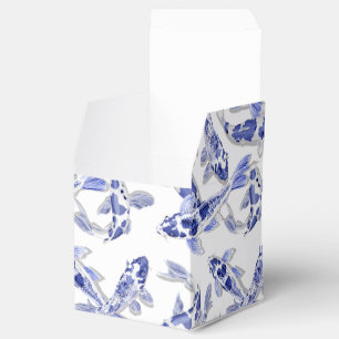 Blue and white Koi Favour Box