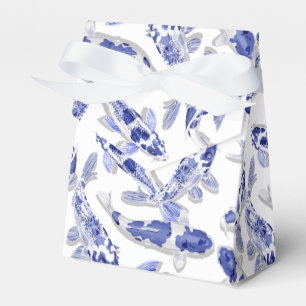 Blue and white Koi Favour Box