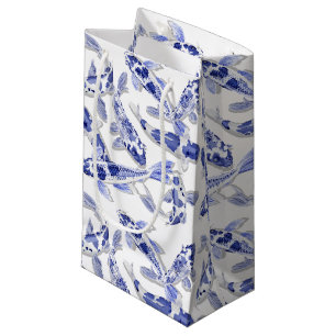 Blue and white Koi Small Gift Bag