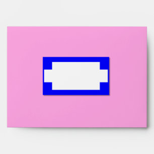 Blue and White Label Effect Envelope