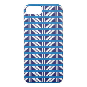 Blue and white Latvian Latgale Ethnic Folk art iPhone 8/7 Case