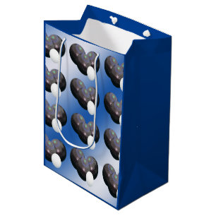 Blue And White Lawn Bowls, Medium Gift Bag
