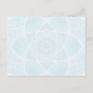 Blue and White Mandala - Loergann in Arctic Postcard