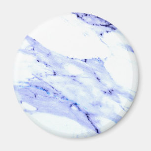Blue and White Marble Magnet