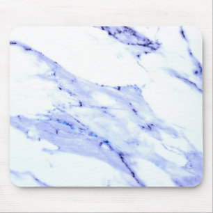 Blue and White Marble Mouse Mat