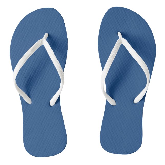 Blue and White Mens Sandals (Footbed)