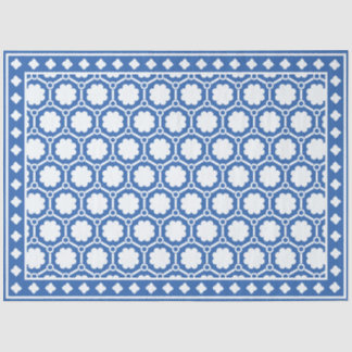 Blue and White Modern Bone Inlay Decoupage Paper