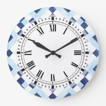 Blue and White Moroccan Geometric Kitchen
