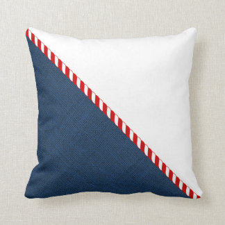 Blue and White Nautical Pillow