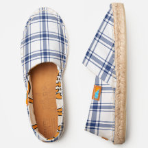 Blue and White Nautical Plaid