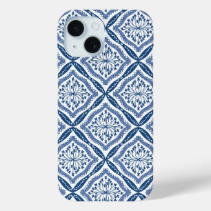 Blue and White Pattern iPhone case