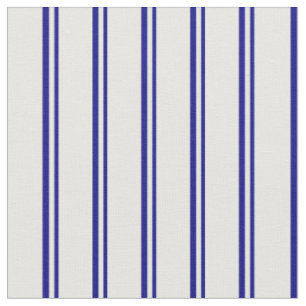 Blue and White Pattern of Stripes Fabric