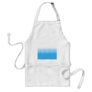 Blue And White Paws With Newsprint Background Standard Apron